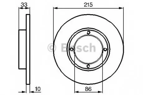 Тормозной диск BOSCH 0 986 478 376
