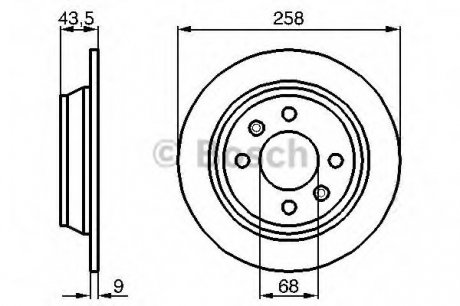 Тормозной диск BOSCH 0 986 478 374 (фото 1)