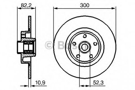 Тормозной диск BOSCH 0 986 479 280