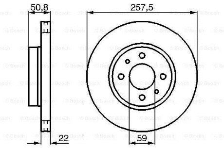 Тормозной диск BOSCH 0 986 478 512 (фото 1)