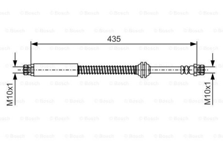 Гальмівний шланг BOSCH 1987481459