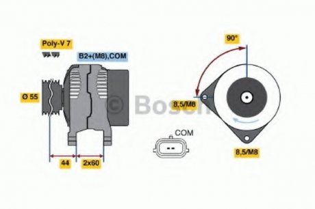 Генератор BOSCH 0 986 046 440