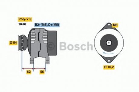 Генератор BOSCH 0 986 046 150