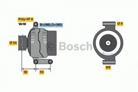 Генератор BOSCH 0 986 048 771