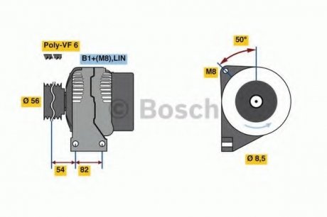 Генератор BOSCH 0 986 047 380