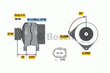 Генератор BOSCH 0 986 041 920