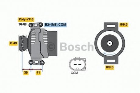 Генератор BOSCH 0 986 047 240 (фото 1)