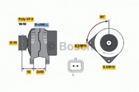 Генератор BOSCH 0 986 045 241