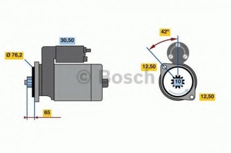 Стартер BOSCH 0 986 018 390