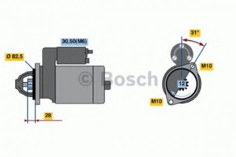 Стартер BOSCH 0 986 021 360 (фото 1)