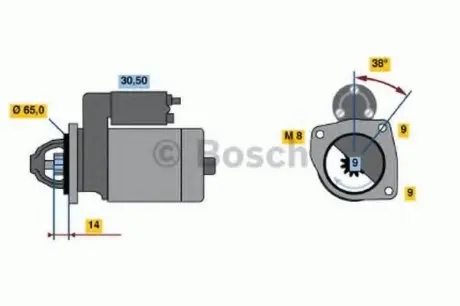 Стартер BOSCH 0 986 017 030