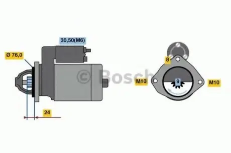 Стартер BOSCH 0 986 022 710
