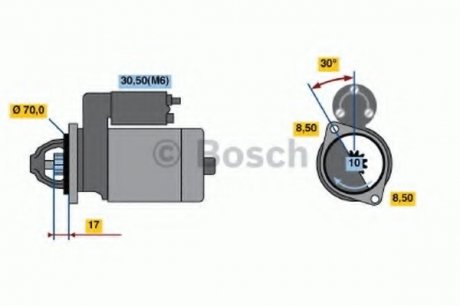 Стартер BOSCH 0 986 018 180