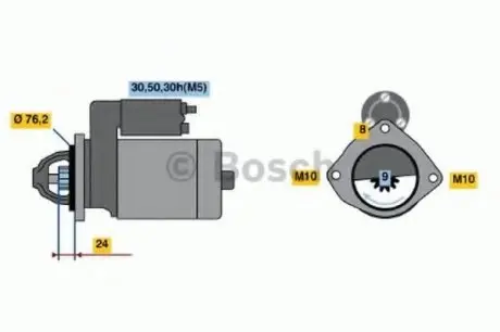 Стартер BOSCH 0 986 019 980