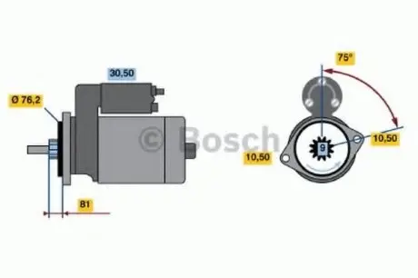 Стартер BOSCH 0 986 016 250