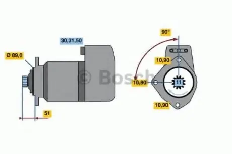 Стартер BOSCH 0 986 011 480