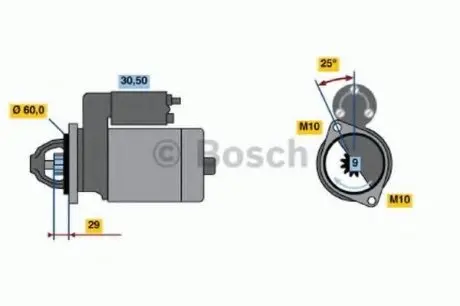 Стартер BOSCH 0 986 017 890