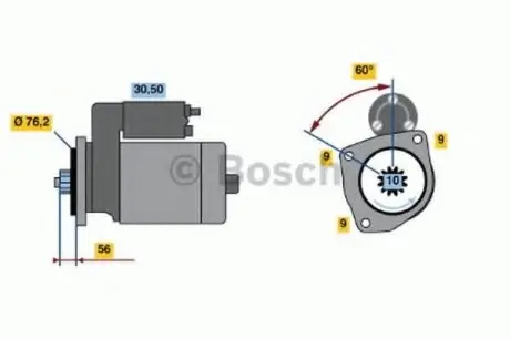 Стартер BOSCH 0 986 018 470
