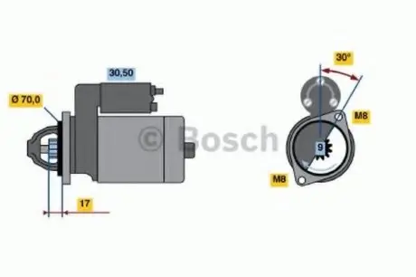 Стартер BOSCH 0 986 022 151