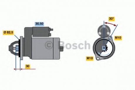 Стартер BOSCH 0 986 016 380