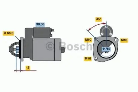 Стартер BOSCH 0 986 013 240