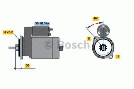 Стартер BOSCH 0 986 018 200