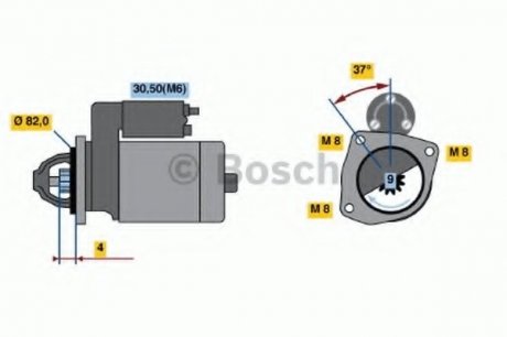 Стартер BOSCH 0 986 021 640