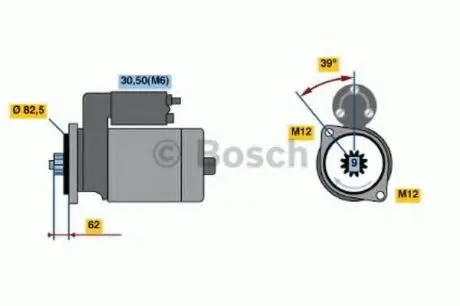 Стартер BOSCH 0 986 022 460