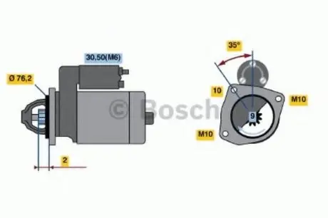 Стартер BOSCH 0 986 021 620