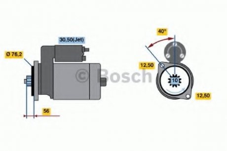 Стартер BOSCH 0 986 018 430 (фото 1)