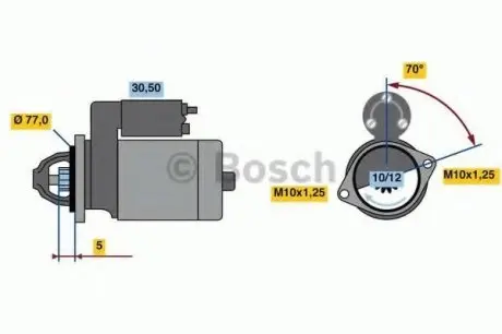 Стартер BOSCH 0 986 022 720