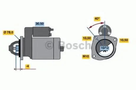 Стартер BOSCH 0 986 010 590