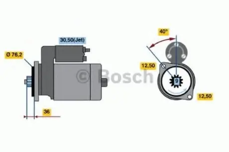 Стартер BOSCH 0 986 017 830