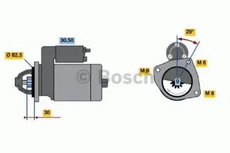 Стартер BOSCH 0 986 018 950