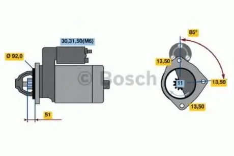 Стартер BOSCH 0 986 017 320