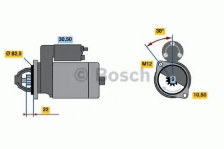 Стартер BOSCH 0 986 016 280