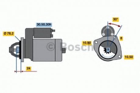 Стартер BOSCH 0 986 014 900 (фото 1)