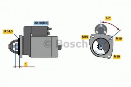 Стартер BOSCH 0 986 022 810