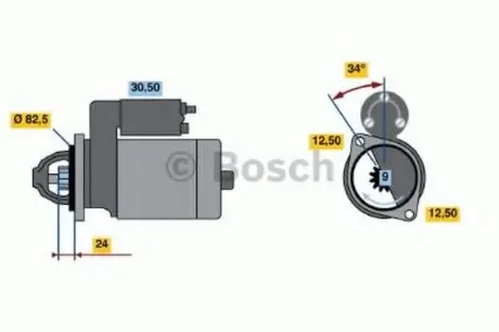 Стартер BOSCH 0 986 010 850