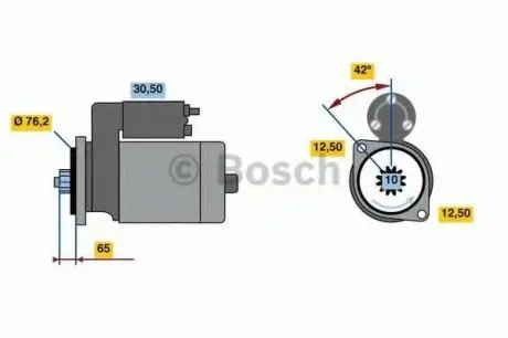 Стартер BOSCH 0 986 020 260