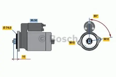 Стартер BOSCH 0 986 018 701