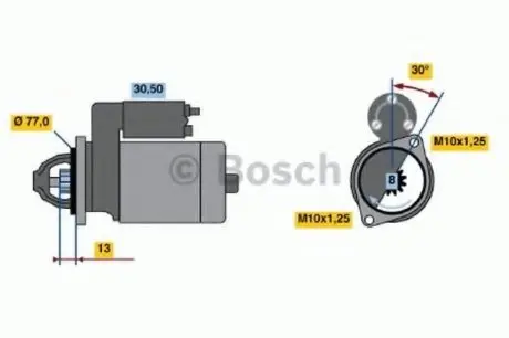 Стартер BOSCH 0 986 020 411