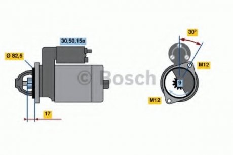 Стартер BOSCH 0 986 016 330