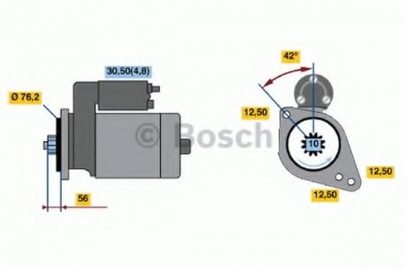 Стартер BOSCH 0 986 020 250