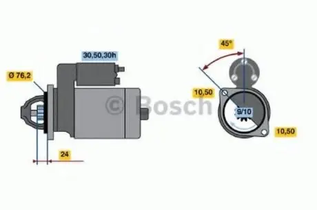 Стартер BOSCH 0 986 014 840