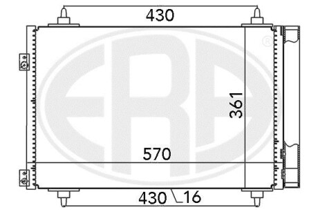 Радиатор ERA 667013