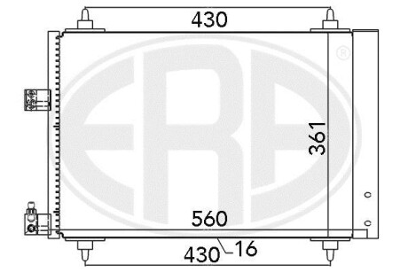 Радіатор ERA 667020