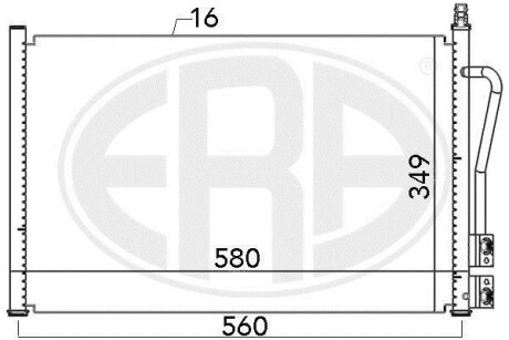 Радиатор ERA 667007