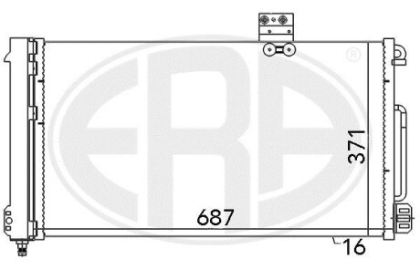 Радиатор ERA 667050