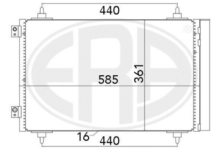 Радіатор ERA 667016